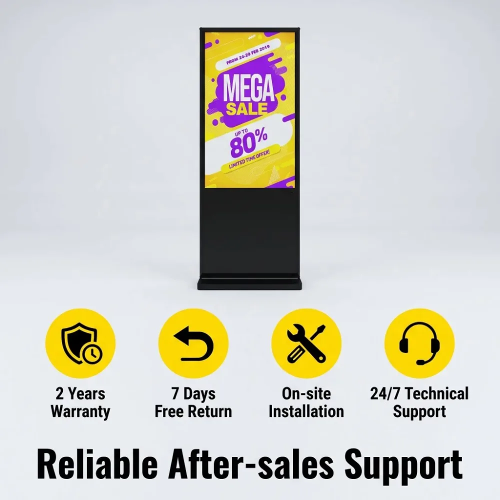Foldable LED Advertising Poster Screen P1.25 Indoor Digital Signage New A + LCD Panel Capacitive Touch WiFi/Ethernet for Shoppin