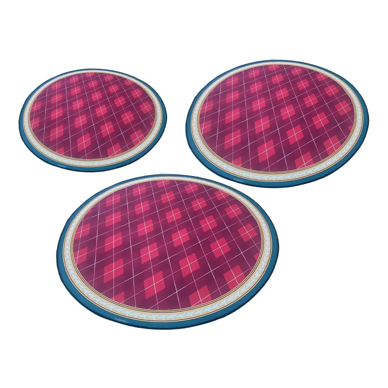 

Round Rug Water Absorbent Modern Floor Mat for Playroom Apartment Kids Room
