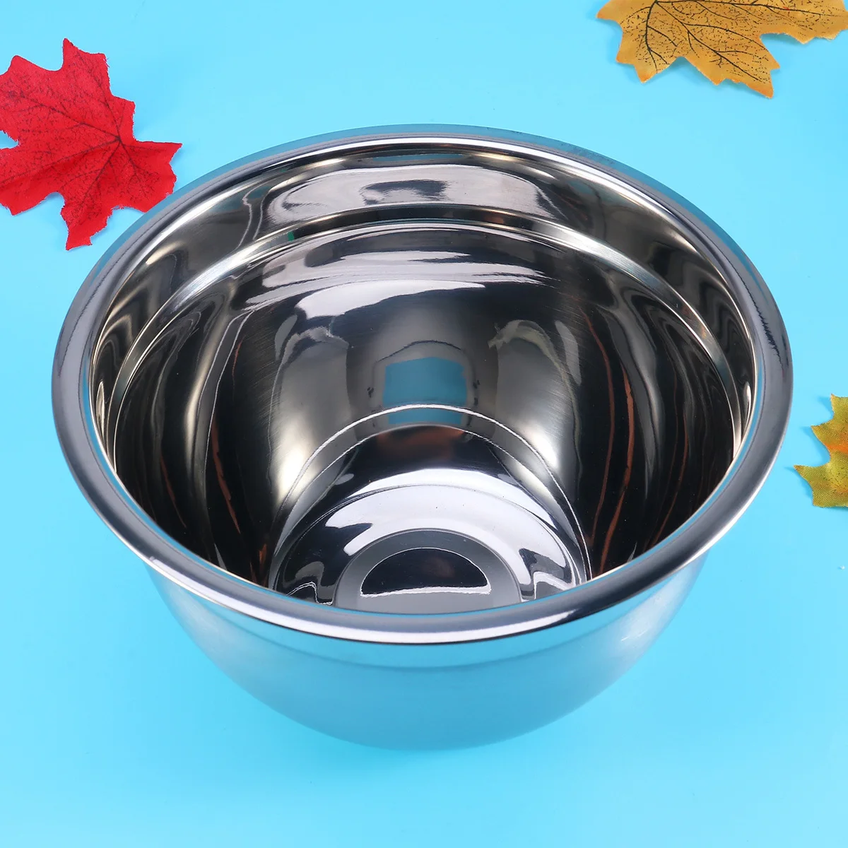 

5pcs Stainless Steel Mixing Bowl 18Cm 20Cm 22Cm 24Cm 26Cm Deep Fruit Salad Container Kitchen Baking Vegetable Serving Bowl