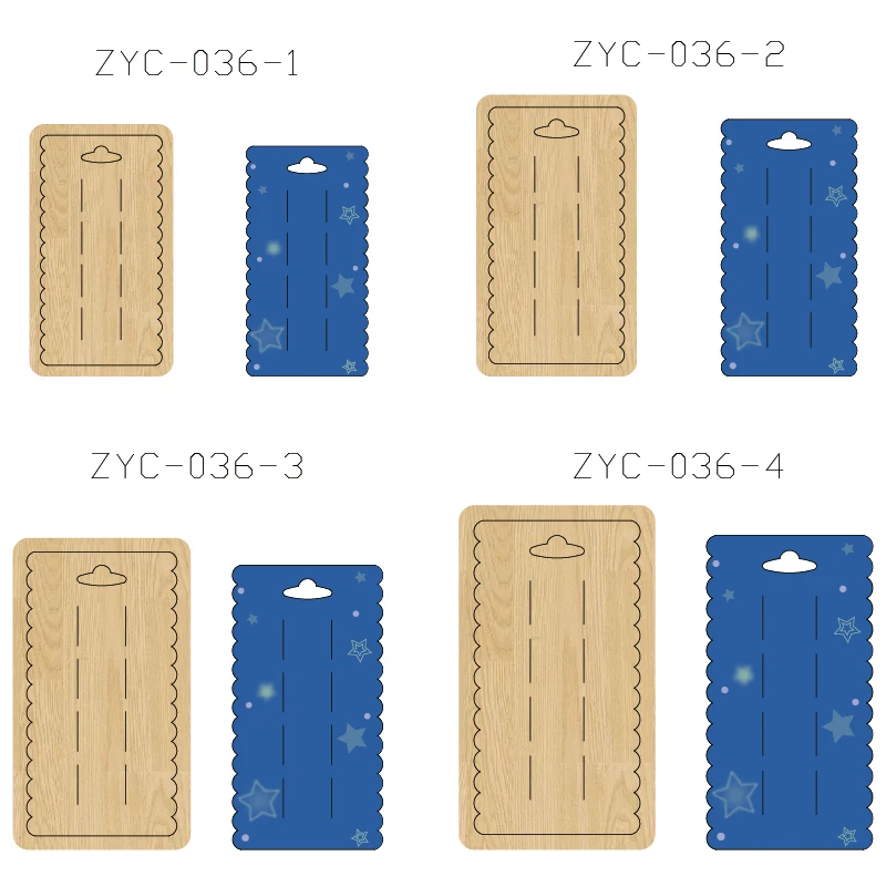 

ZYC-036 Bow Tie Card Clip, Wooden Cutting Mold, Suitable for Die-Cutting Machines