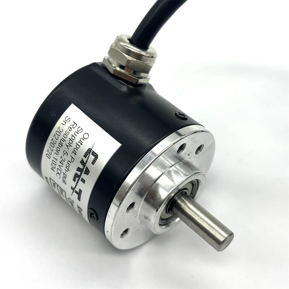 ES38 38mm Incremental Rotary Encoder with 6mm Shaft 5V/5-26V/8-24v 100ppr 500ppr 1000ppr Output NPN/PUSHPULL Signal