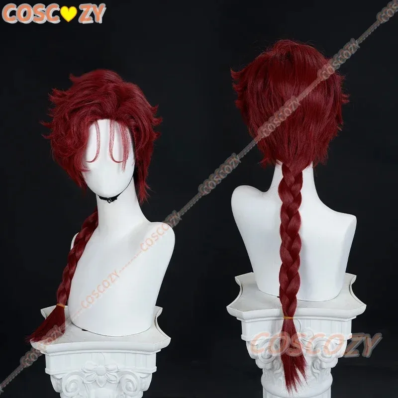 2025 11 الوريد تأثيري أنيمي رابط انقر الأحمر التدرج جديلة نظارات ألياف مقاومة للحرارة الشعر + غطاء شعر مستعار مجاني حفلة الهالوين