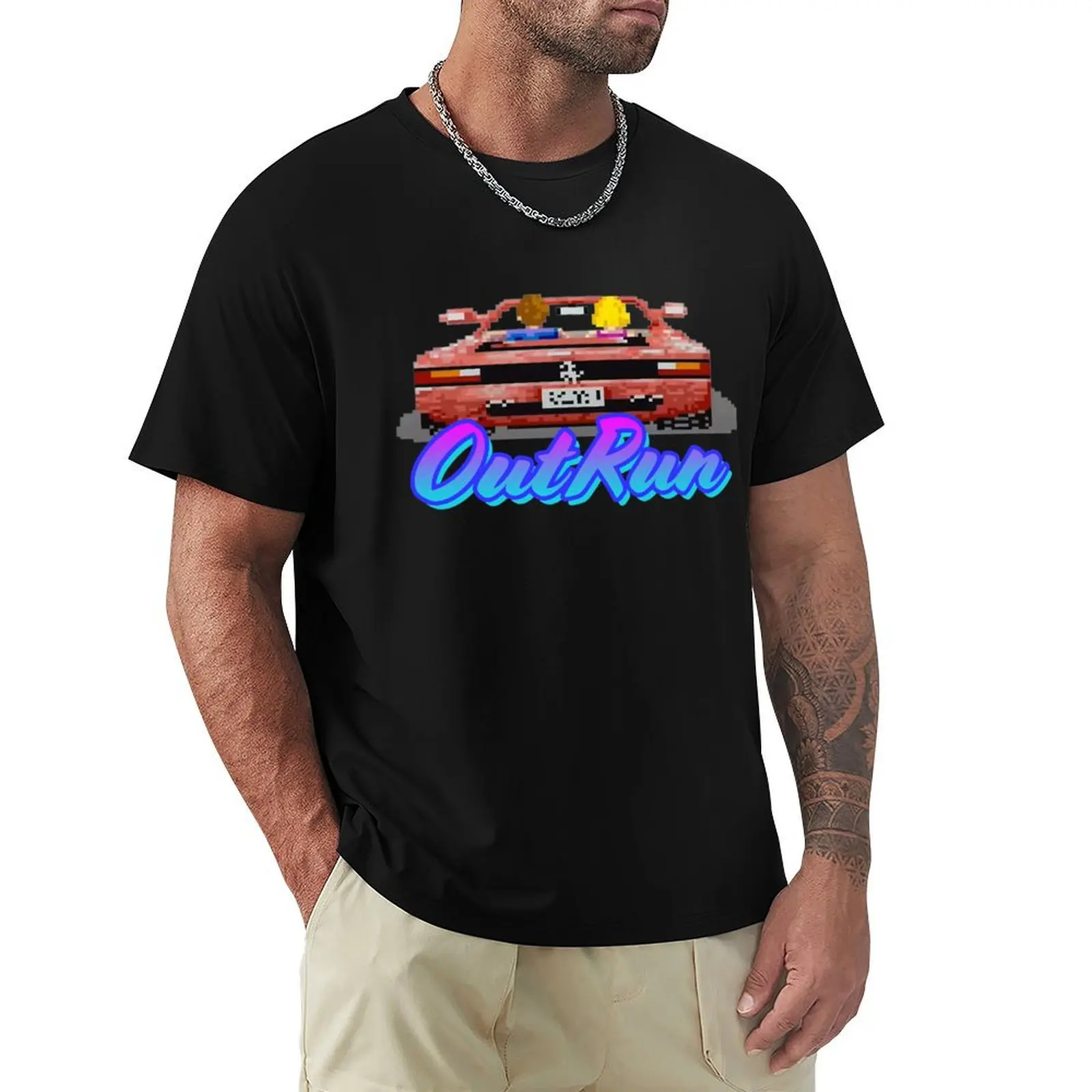 OutRun Arcade T-Shirt Durable Work Wear T-Shirt