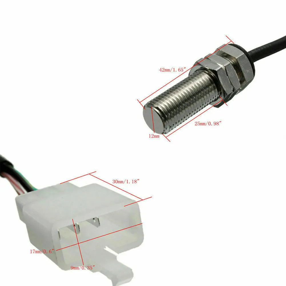 Parts Odometer Sensor Cable With 2 Magnets Digital Fittings Motorcycle Replacement Speedometer Tachometer Brand New