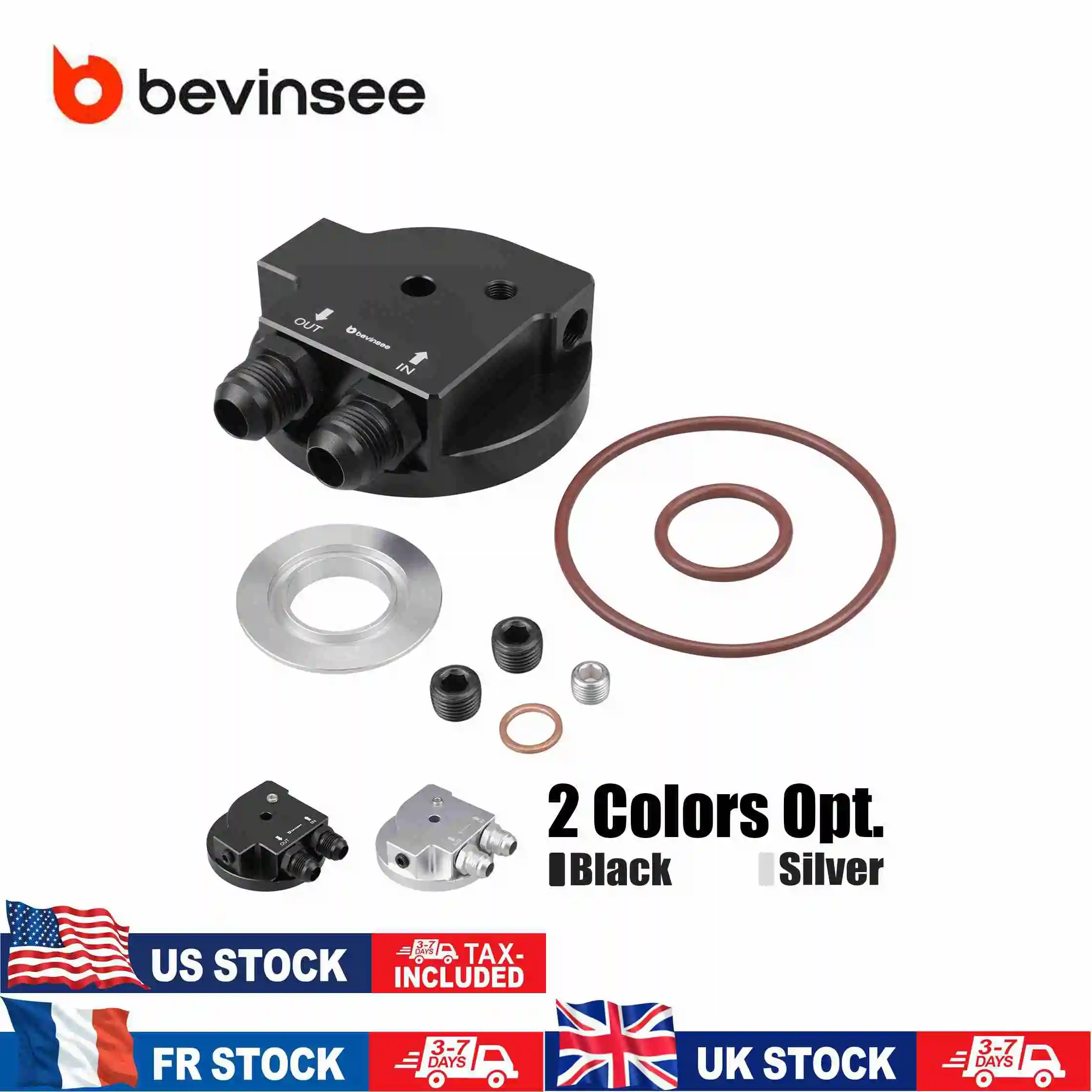 

(EU&US&UK Stock)For M50/S50/S52/S54 6 Cylinder Engines Oil Cooler Adapter for BMW E36 E46 M3 E34 Z4M E85/E86 Replace 11421741000