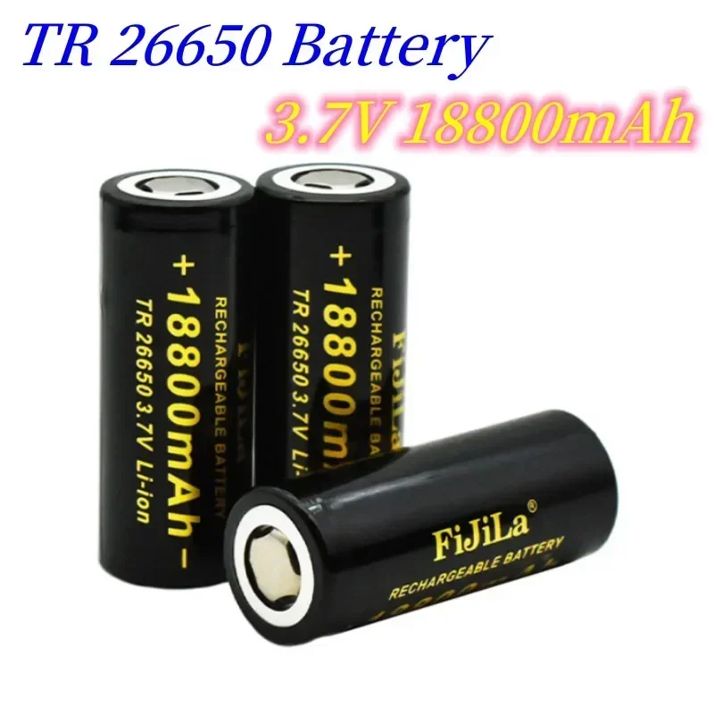 

100% New Original 26650 3.7V 18800mAh 50A lithium ion rechargeable battery for 26650 LED flashlight