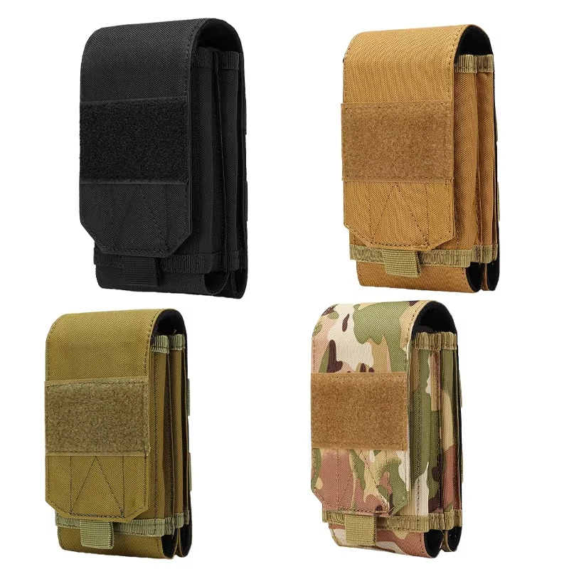 

Outdoor Tactical Double Layer 7-inch Phone Bag EDC Pouch Holder Waist Charger Carrier Phone Storage Pouch Camping Hunting bag