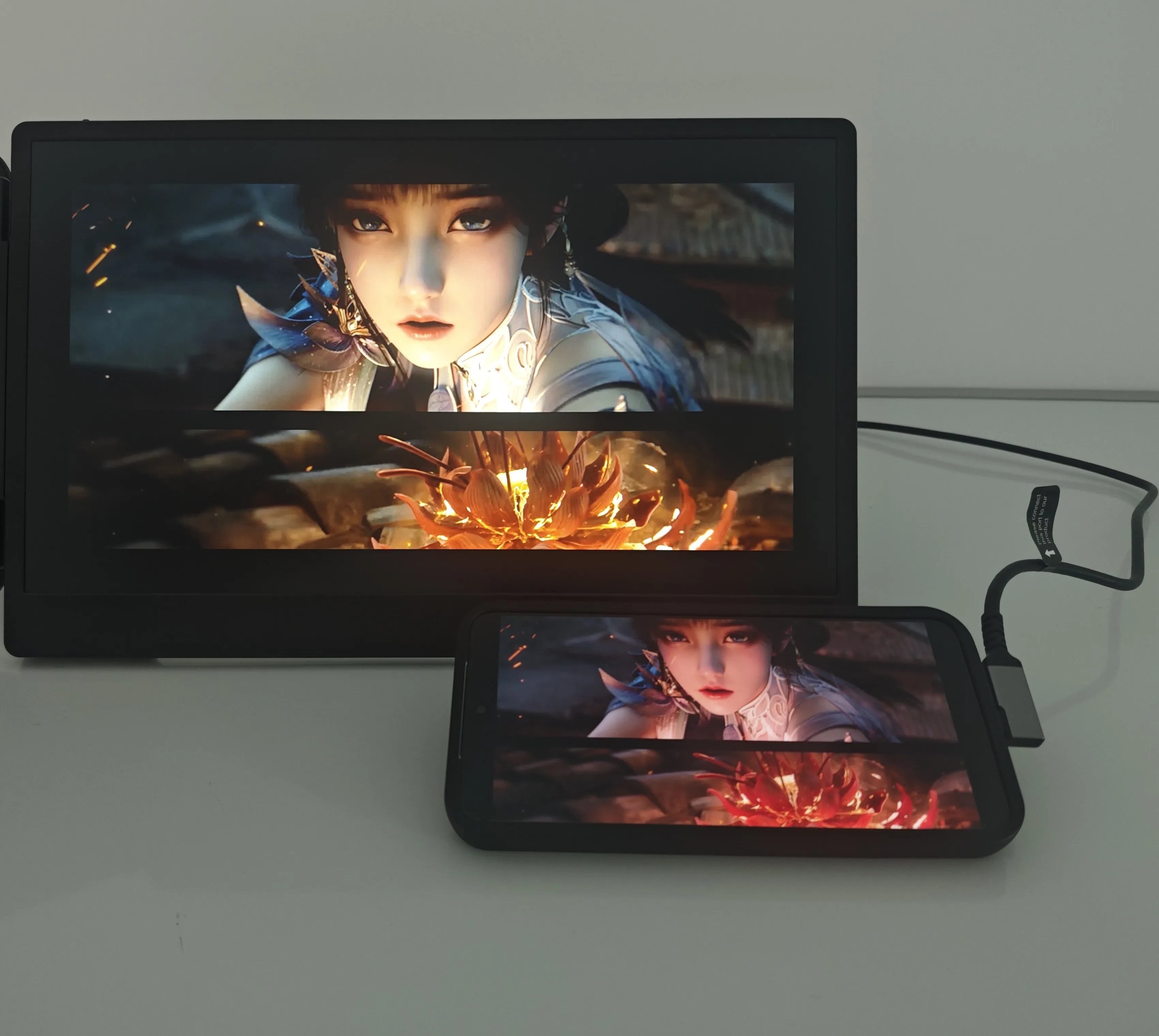 Factory IPS LCD Type C Mini Multi-Port Laptop Stand and Portable Monitor Screen Extender Mobile Display Extension