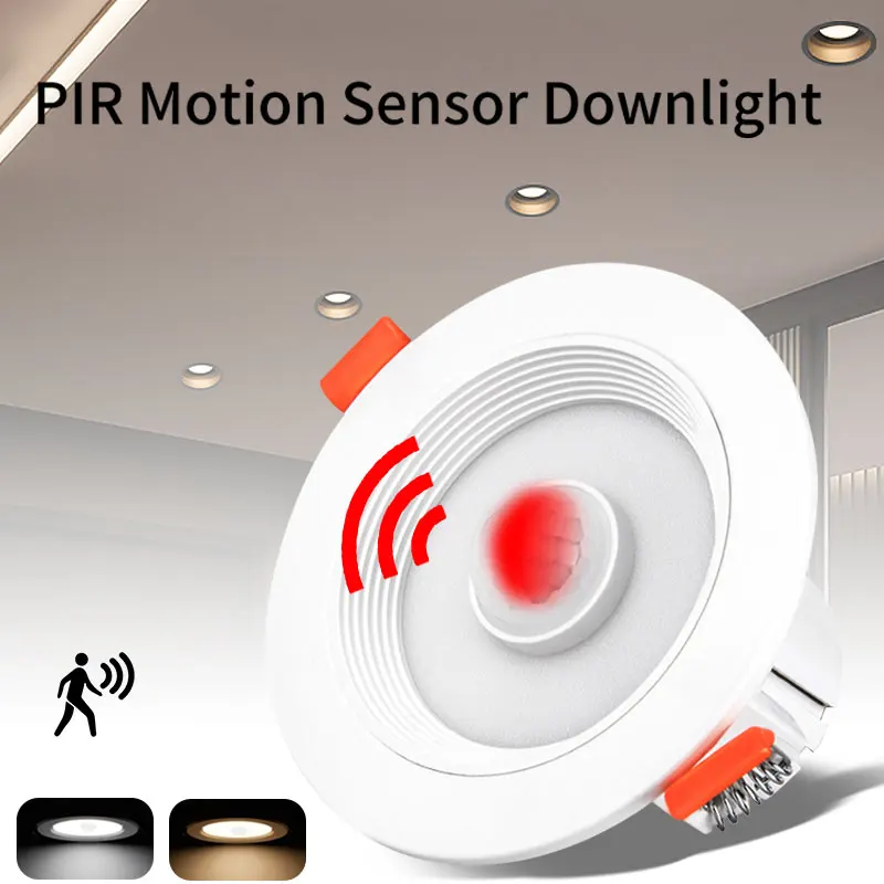 PIR Motion Sensor Spot LED Downlight 5W 10W 15W 20W Smart Home LED Spot Light AC85-265V Recessed Ceiling Light For Living Room