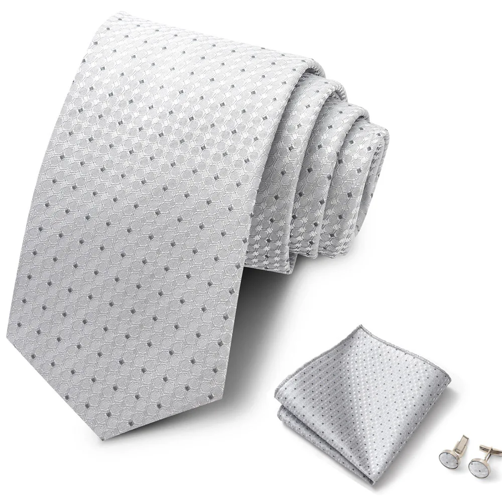Luxusmarke, 8 cm, Krawatten-Einschubtaschentücher und Manschettenknöpfe-Set für Herren, goldenes Paisley-Muster, Geburtstagsgeschenk, Krawatten- und Anzugaccessoires, passend für Partys. – Detail 28