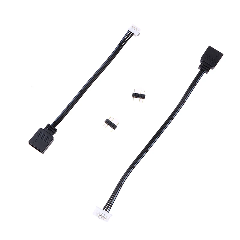 1Pc Brand New Fan Controller 5V 3 Pin To 6Pin 4Pin Transfer Adapter Cable 5V ARGB 3P To 4P 6P Controller Adapter Cable