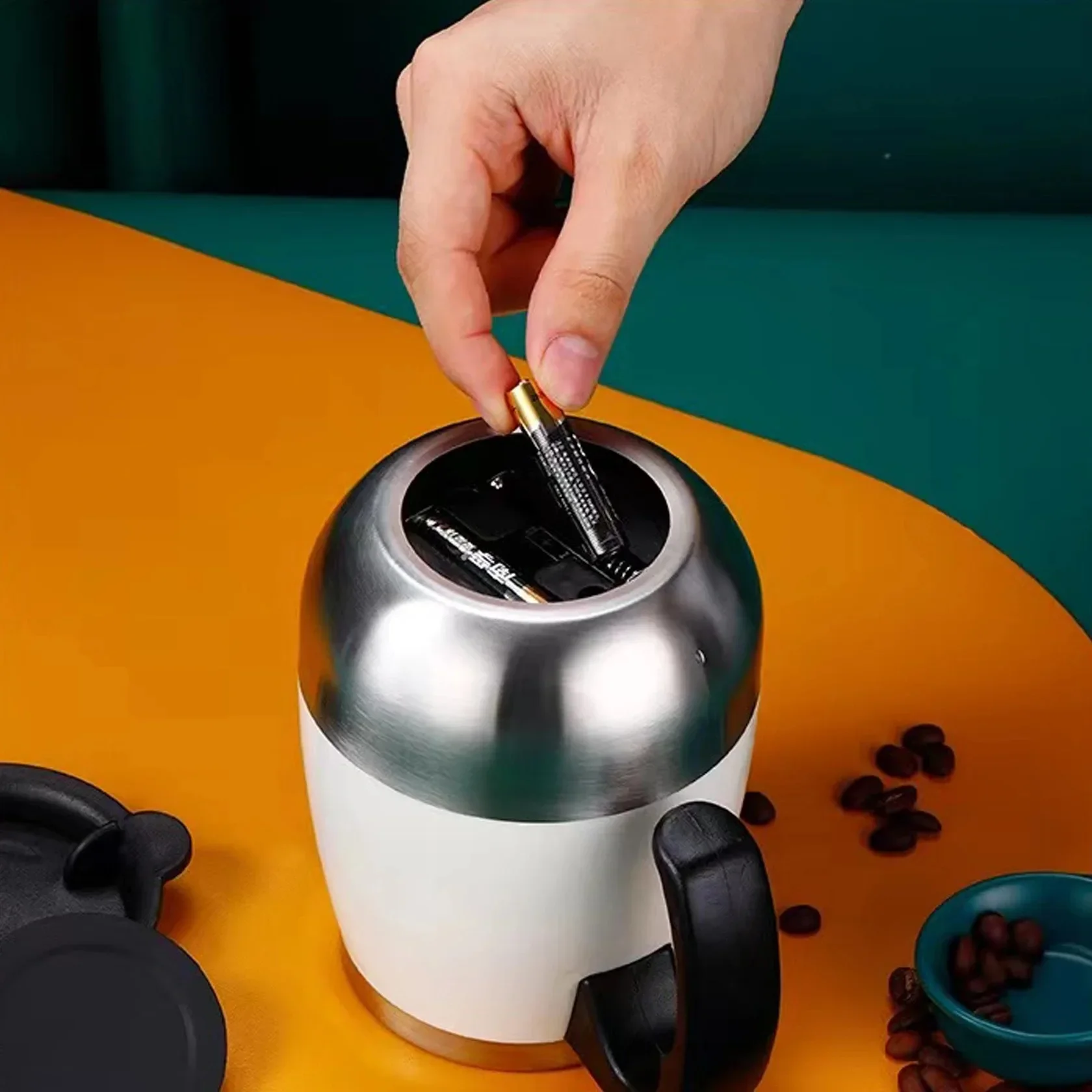 Creative Automatic Stirring Coffee Cup Stainless Steel Magnetic Mixing Cup Large Electric Lazy Intelligence Shaker Gift Portable