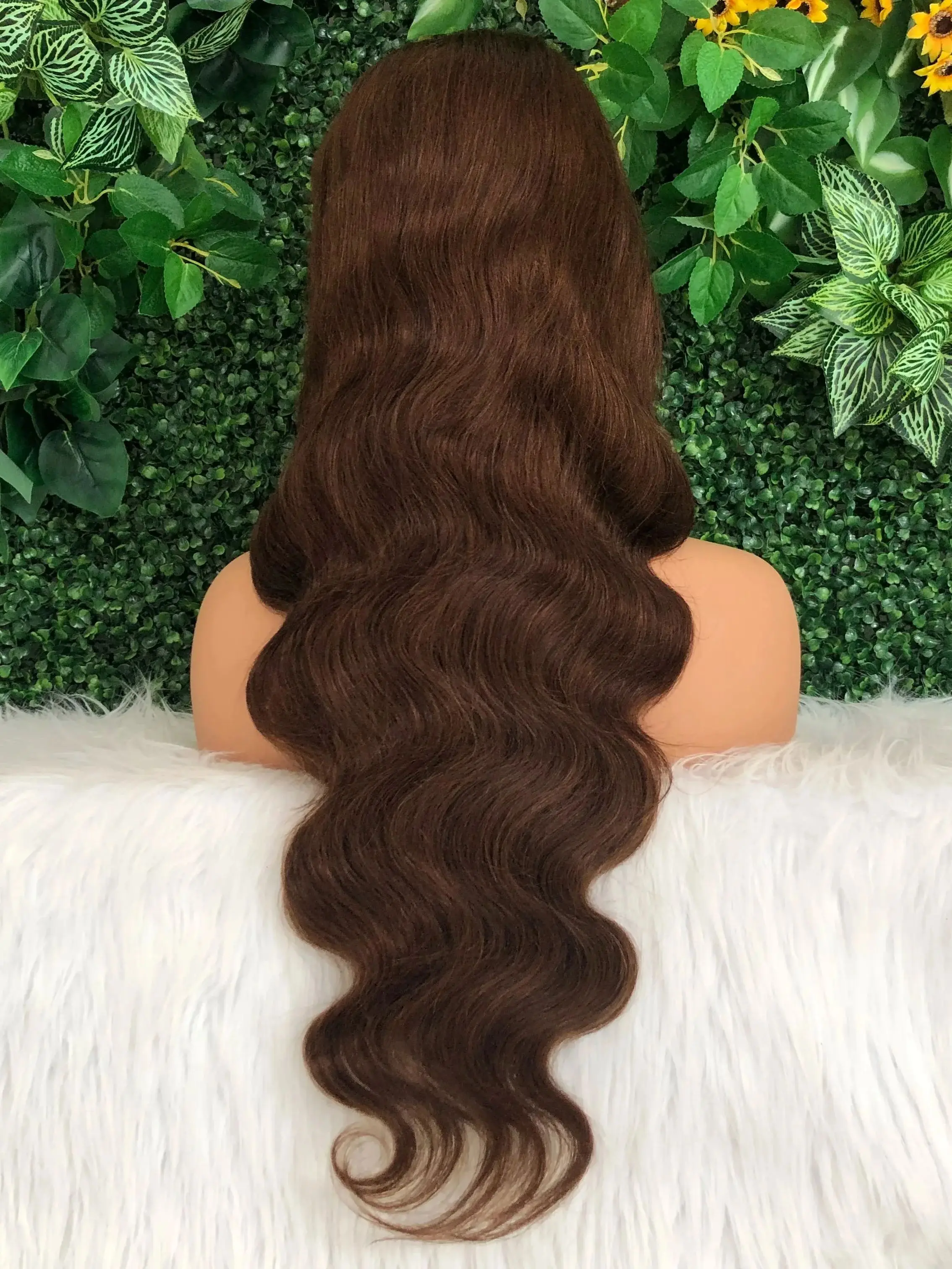 Menselijk haar Body Wave Pruik Chocoladebruine Kanten Voorkant Pruik 13x4 13x6 Kanten Frontale Pruik 100% Menselijk Haar Body Wave Pruik Voor Zwarte Vrouwen - afbeelding 2