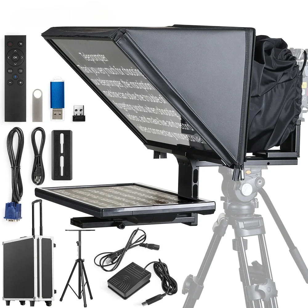 

T22 Big Screen Dedicated To Live Streaming Teleprompter for Mobile Phone Tablet SLR Camera To Shoot Video