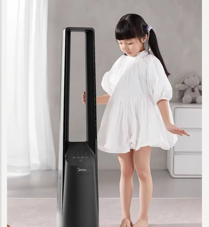 

220V Midea Bladeless Fan Tower Fan Smart Voice Control DC Inverter Quiet Cooling for Home Living Room HBA