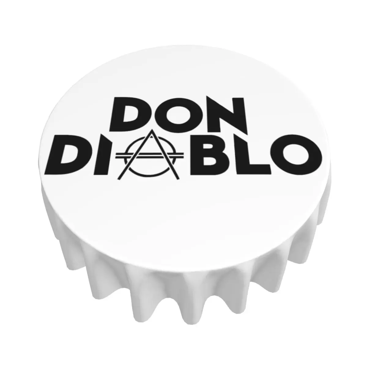 Don Diablo Waterproof Round Tablecloth Oilproof Table Cloth for Kitchen Events Dining Table Cover 60 inch
