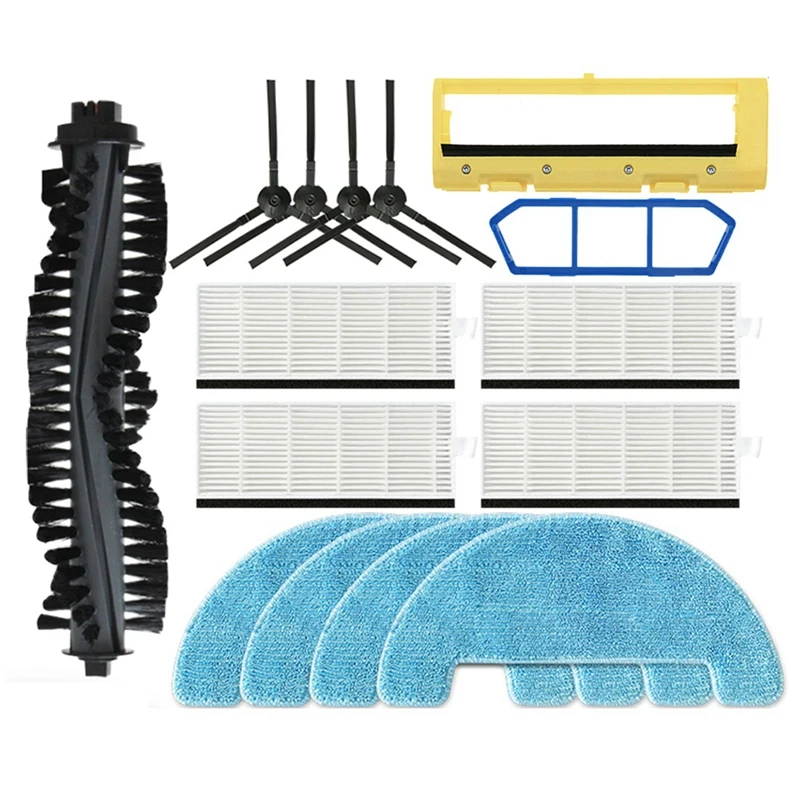 掃除機ロボットの交換部品,メインブラシ,Hepaフィルター,モップクロス,ilife a4 a4s a40 polaris pvcr 0726 0826 0926