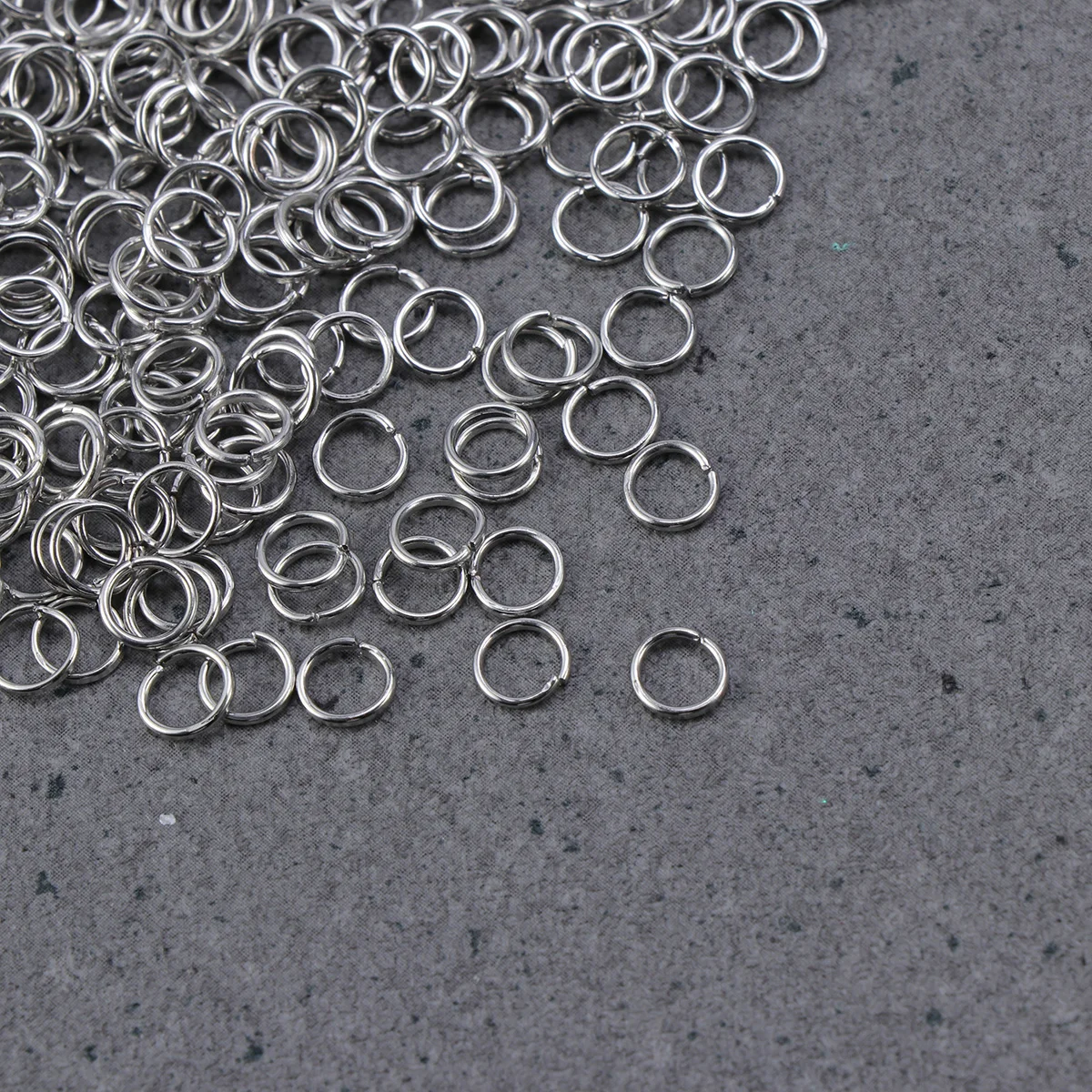 

500 PCS Jewelry Making Supplies DIY Closed-mouth Circle Jump Ring Wrist Hoops Silver