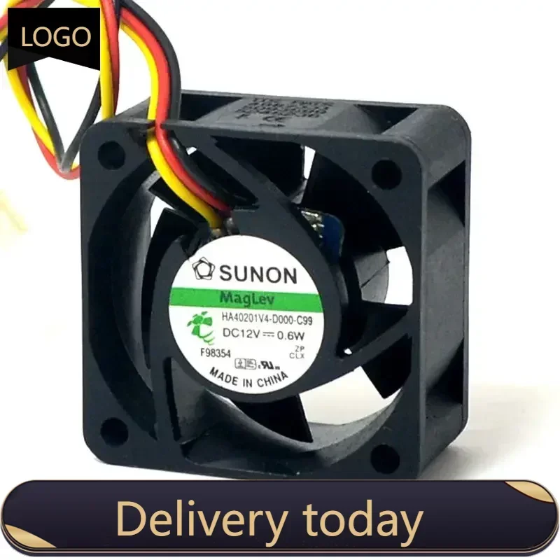 Sunon Maglev Fan HA40201V4-D000-C99  DC12V  0.6W 4020 40 40*40*20MM F  Server Inverter Power Supply Axial Cooling Fans 3pin