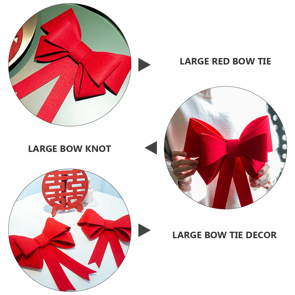

Bow Pendant Red Hangings Bowtie Bows for Decoration Oversized Ties Men Wedding Decorations