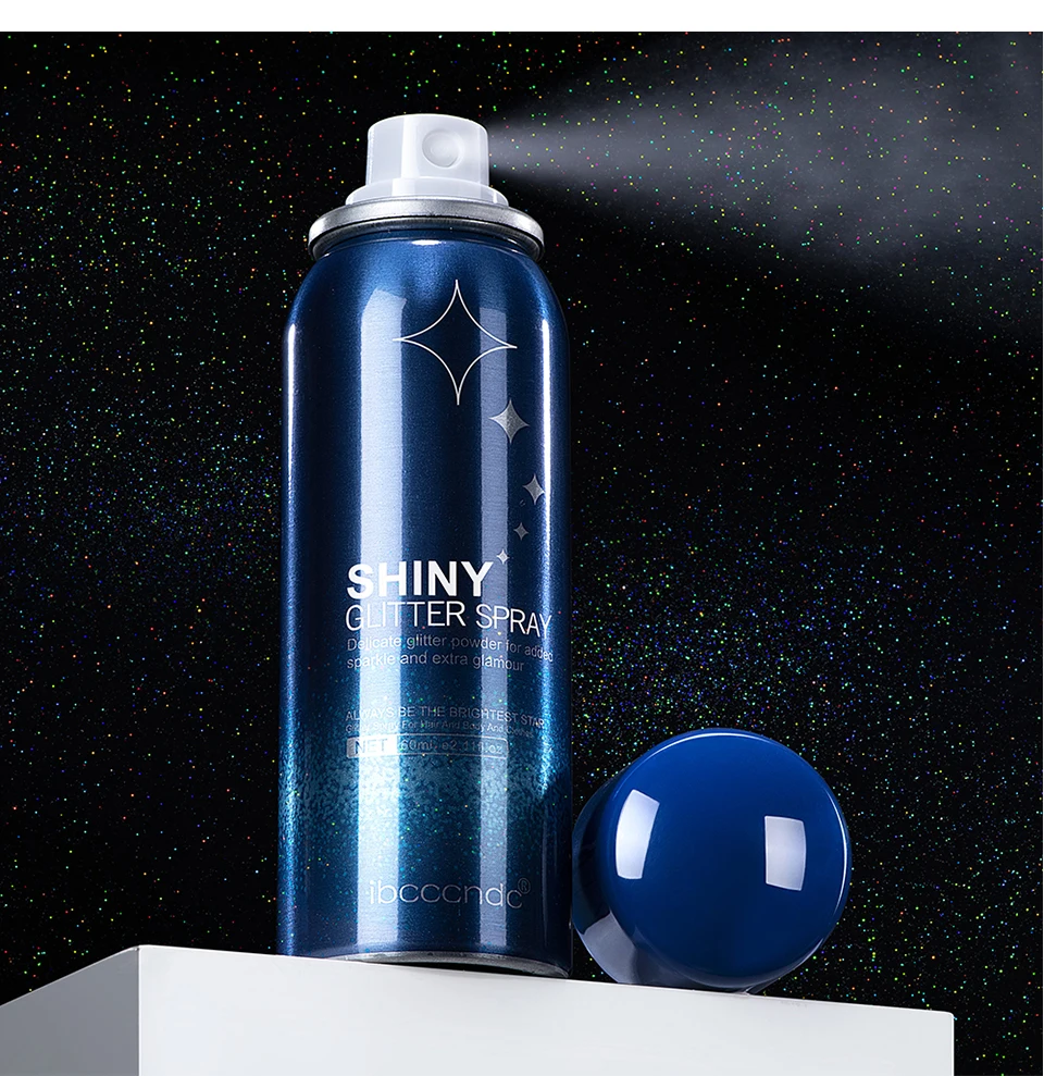 Makeup Glitter Spray Instantly Enhancing Radiance Emit Charming Radiance Quick Drying Brightening Waterproof Party Glitter Spray