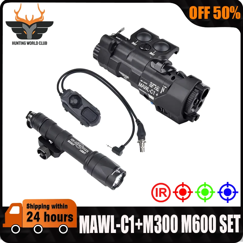 

Tactical MAWL-C1 Red Blue Green Dot Laser IR MAWL LED Weapon Light M300A M600C High Power Hunting Airsoft Flashlig Accesories