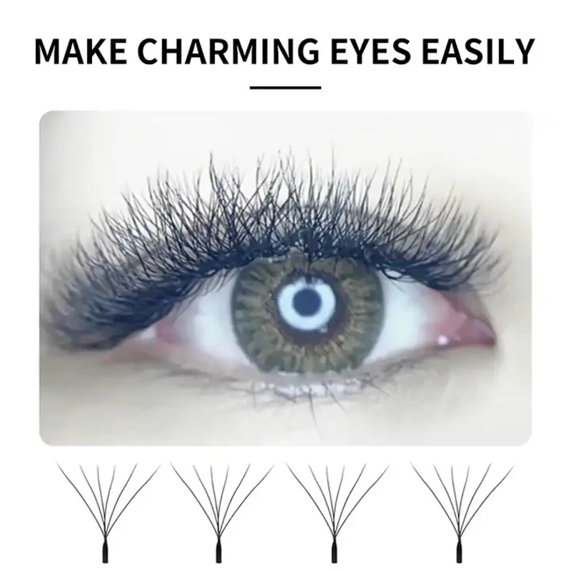 

6D Shape Eyelashes Premade fan Individual Lashes 6D W lash Extension maquiagem Volume Lashes private labels False eyelash