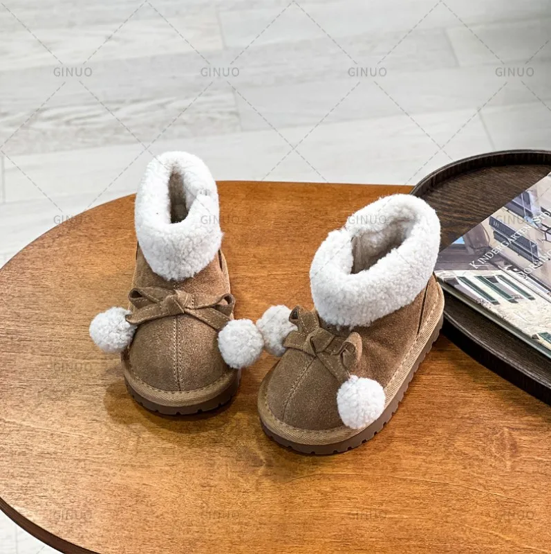 Zapatos casuales de moda para niños, botas de nieve de algodón para niñas y niños, botas cálidas para niños, zapatos de algodón para invierno, zapatillas de deporte