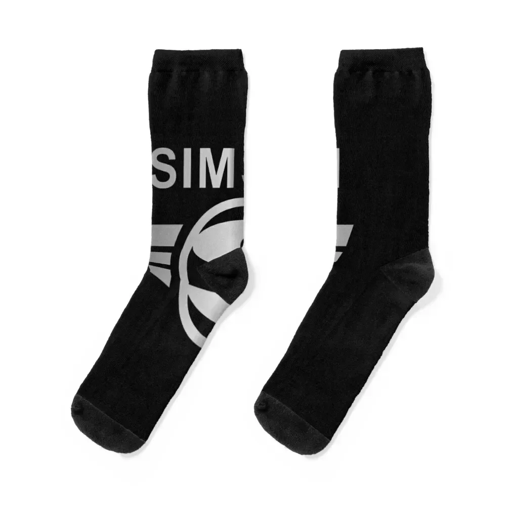 

Simson logo (Silver) Socks men cotton high quality professional running Wholesale luxury Socks Female Men's