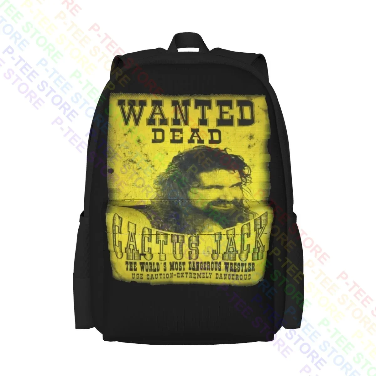 Hardcore Wrestler Cactus Jack Pro Wrestling Large Capacity Backpack Vintage Schoolbag Sports Bag Outdoor Running