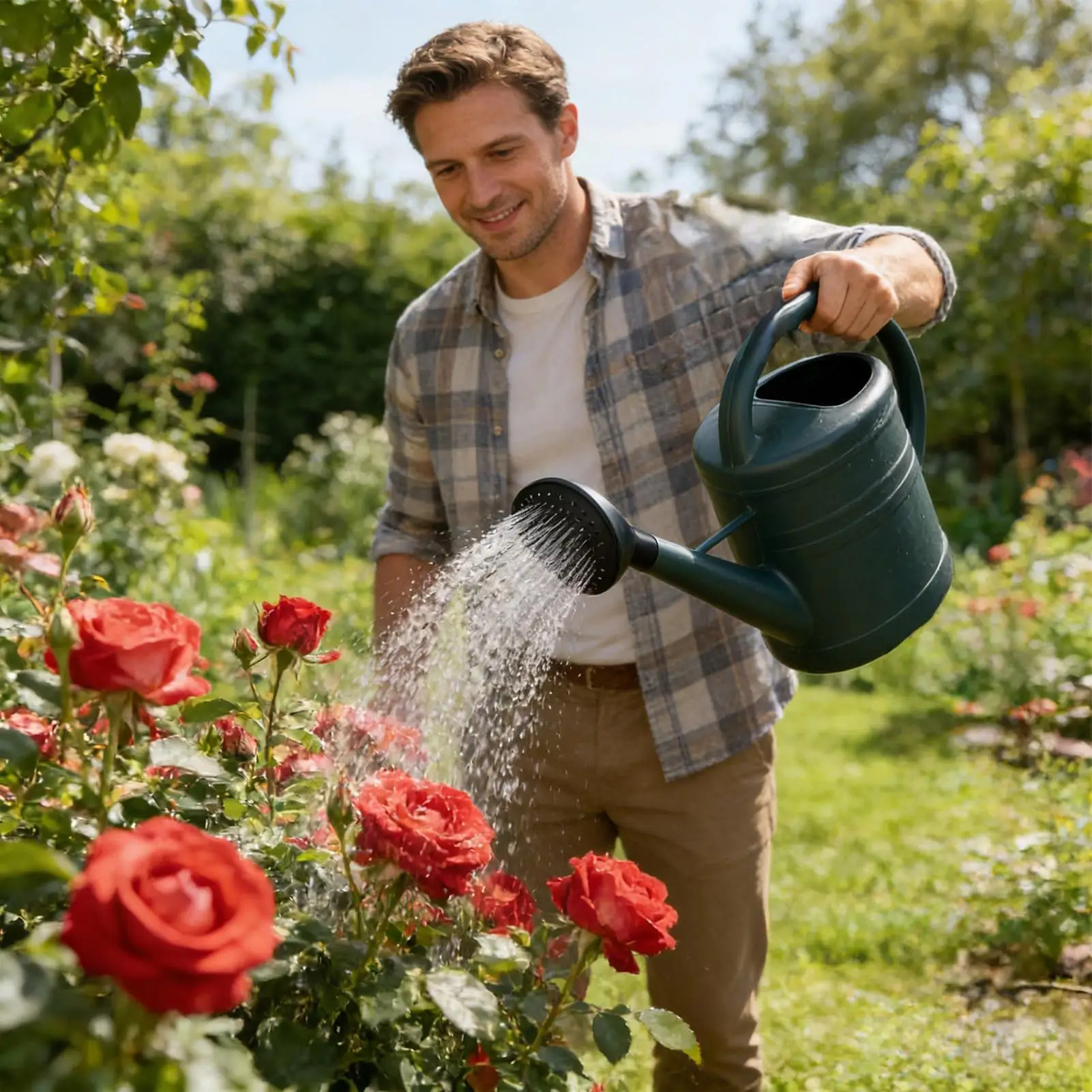 1PCS Black 2.3cm Inner Diameter Watering Can Head Sprinkler Spout Plastic Water Sprinkler Head Water Sprinkle Gardening Tools