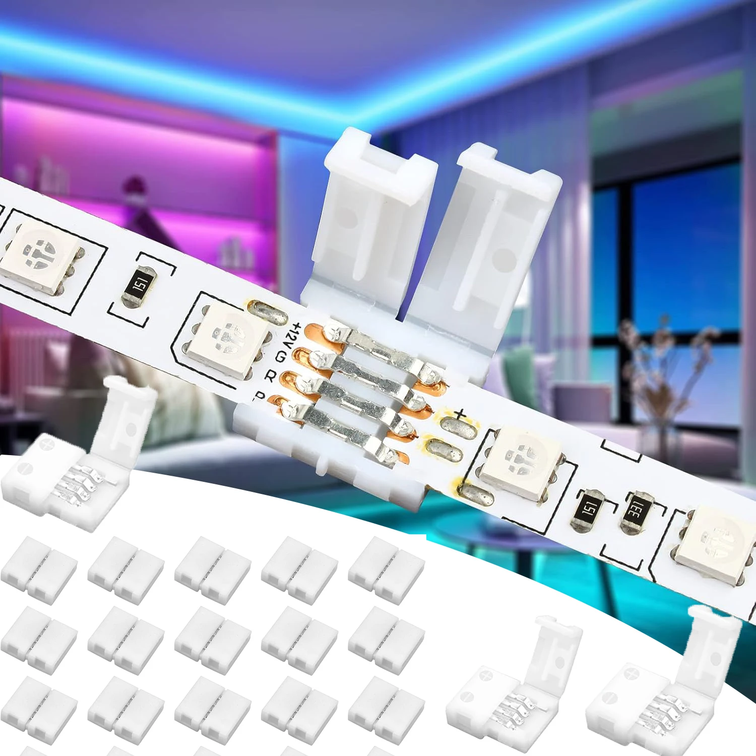 Rgb Led Matrix 8X8 - 8mm-10mm 4핀 I 모양 LED 스트립