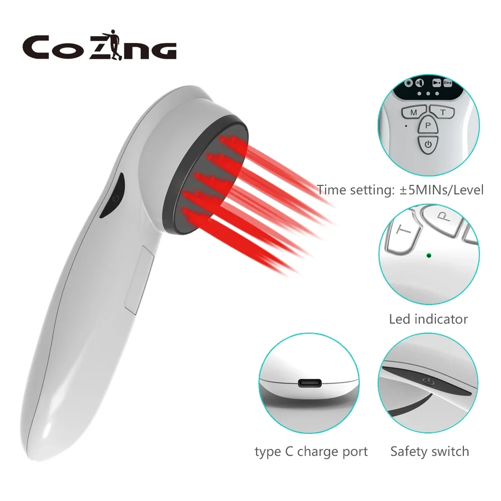 COZING2024 New Arrival Infrared 808nm lllt Cold Laser Therapy for Pets Pain Relief Veterinary Wound Healing Vet Health Equipment