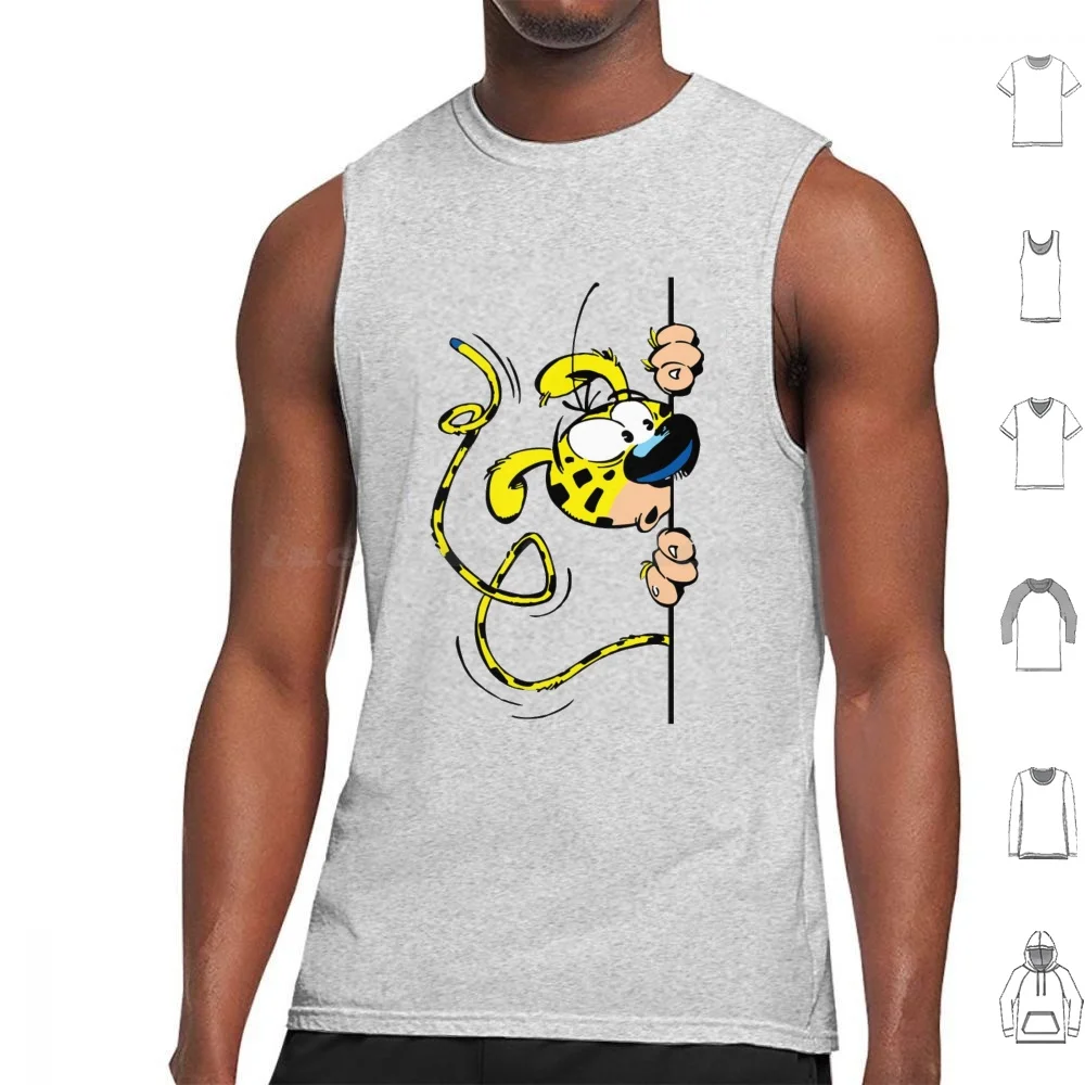 Huba Marsupilami Tank Tops Vest Sleeveless Spirou Adventure André Animal Awesome Babies Baby Batem Belgium Book Cartoon