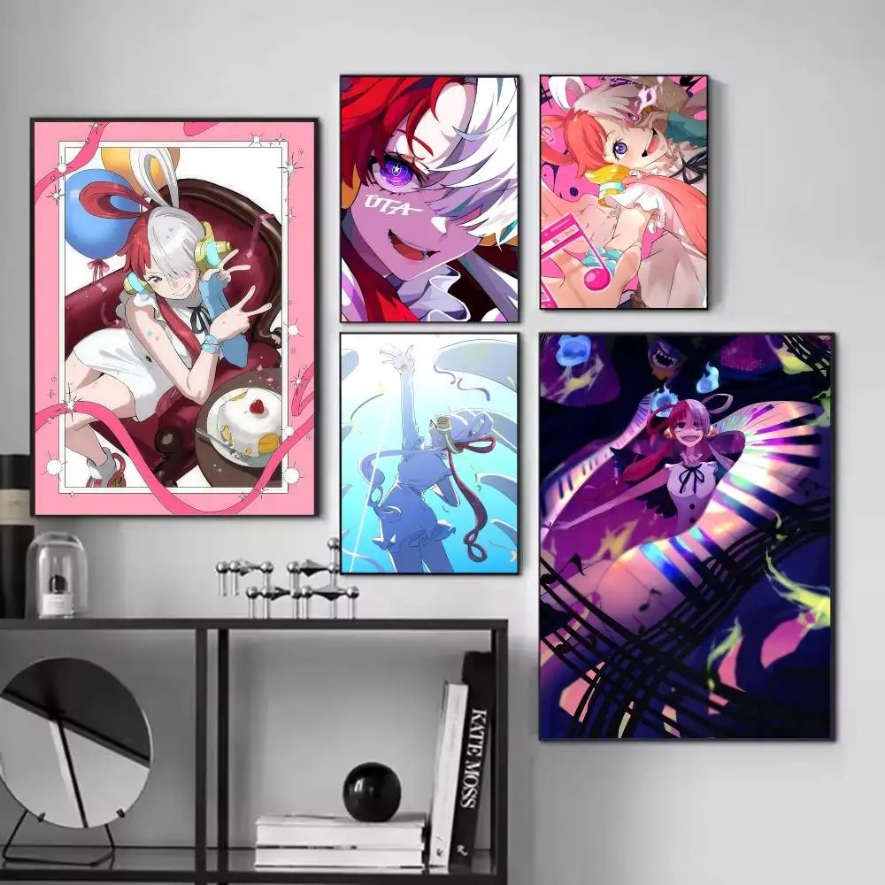 1pc Anime One Piece Uta Posters HD Print Vintage Wall Art Decor for Home Study Room view 4