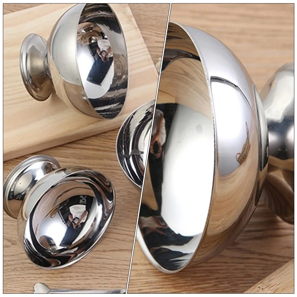 Decorations Stainless Steel Dessert Cup Office Candy Footed Cups Parfait Salad Bowls