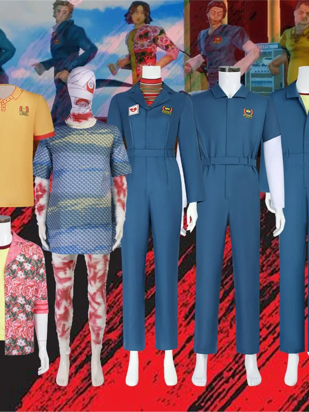 

loween Silent Captain Cosplay Zombie Costume Terror Role-plang Cori Bad Lu Clothes Cori Stage Performance Outfit