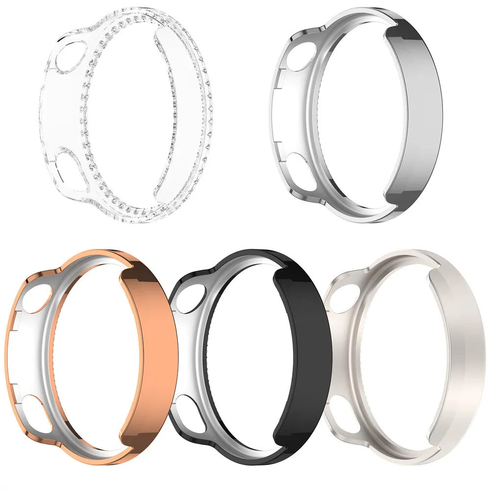 Beschermhoes voor Xiaomi Watch S4 41 mm uitgeholde diamanten beschermhoes met enkele rij
