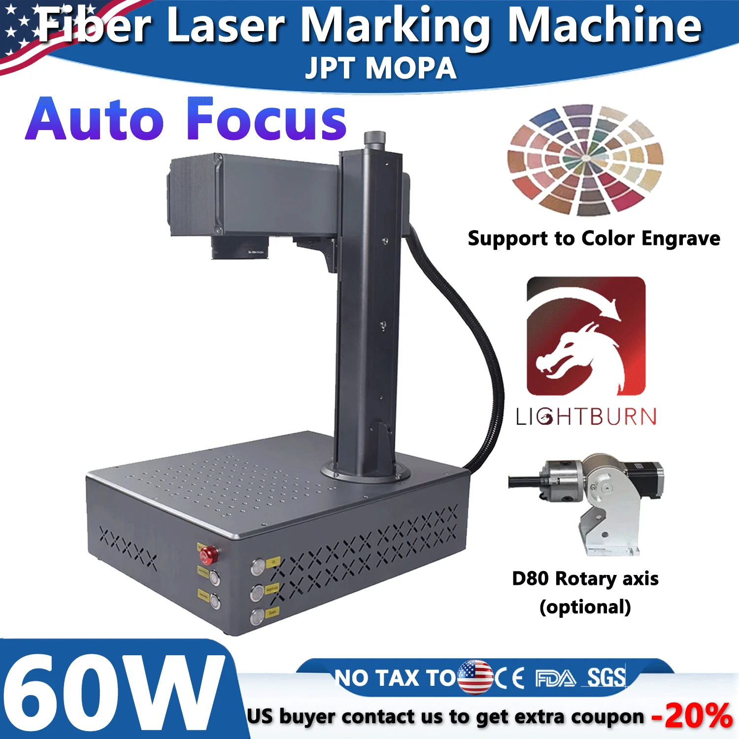 60W Auto Focus Jpt …