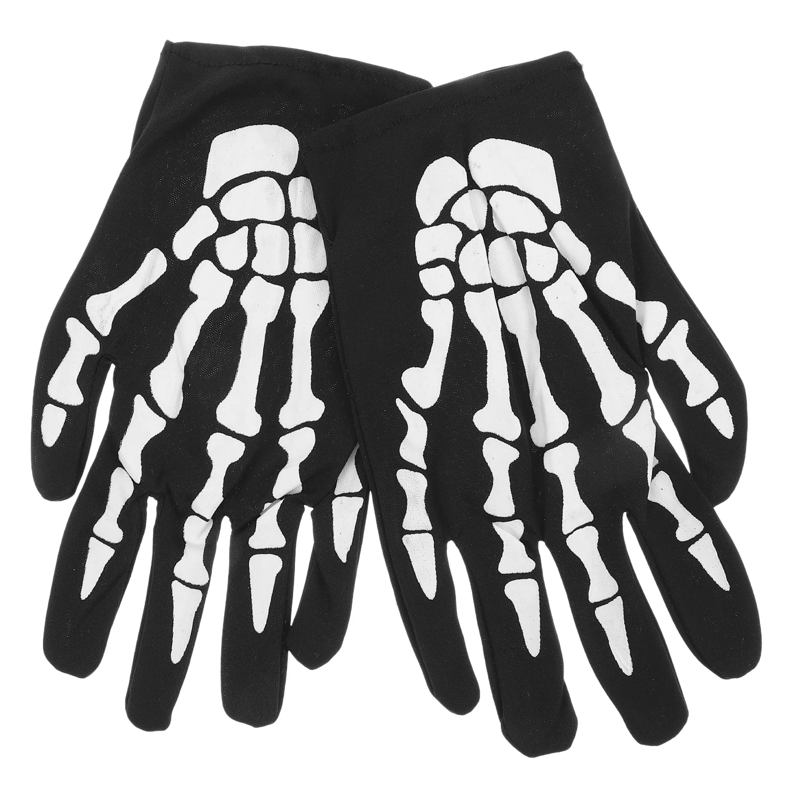 

Gloves Black White Print Warm Lined Breathable Halloween Glove Halloween Costume Riding Biker Gloves