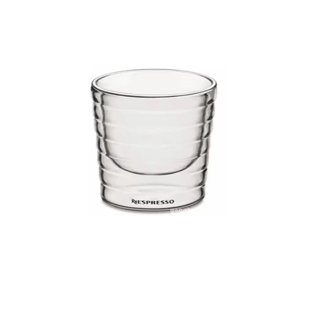 

Double Wall Coffee Cup Stackable Double Wall Insulated Clear Glass Cup Perfect for Espresso Machines and Beverages