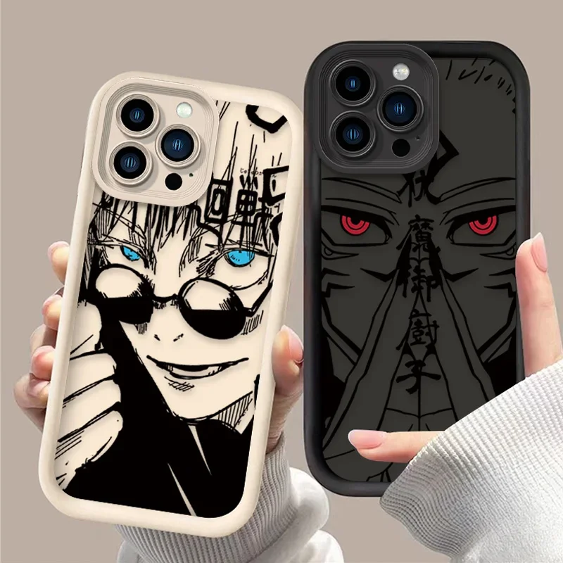 Jujutsu Kaisen Gojo Satoru Case for iPhone 15 14 13 12 11 Pro Max XS X XR 8 7 6S 6 Plus SE 2020 Shockproof Soft Silicone Cover