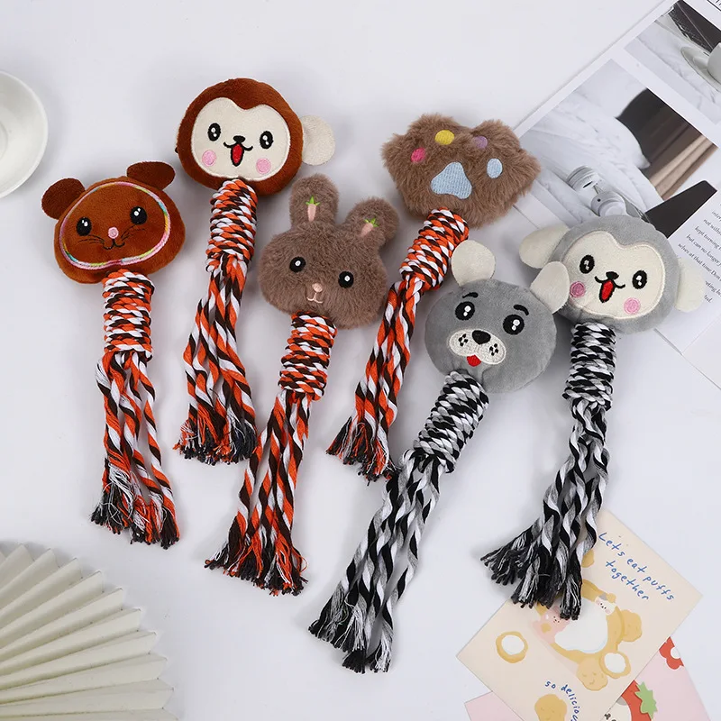 Pet Dog Rope Toy Bite Resistant Grinding Animal Bite Interactive Toys Pet Supplies Dog Toys for Small Dogs Pet Products