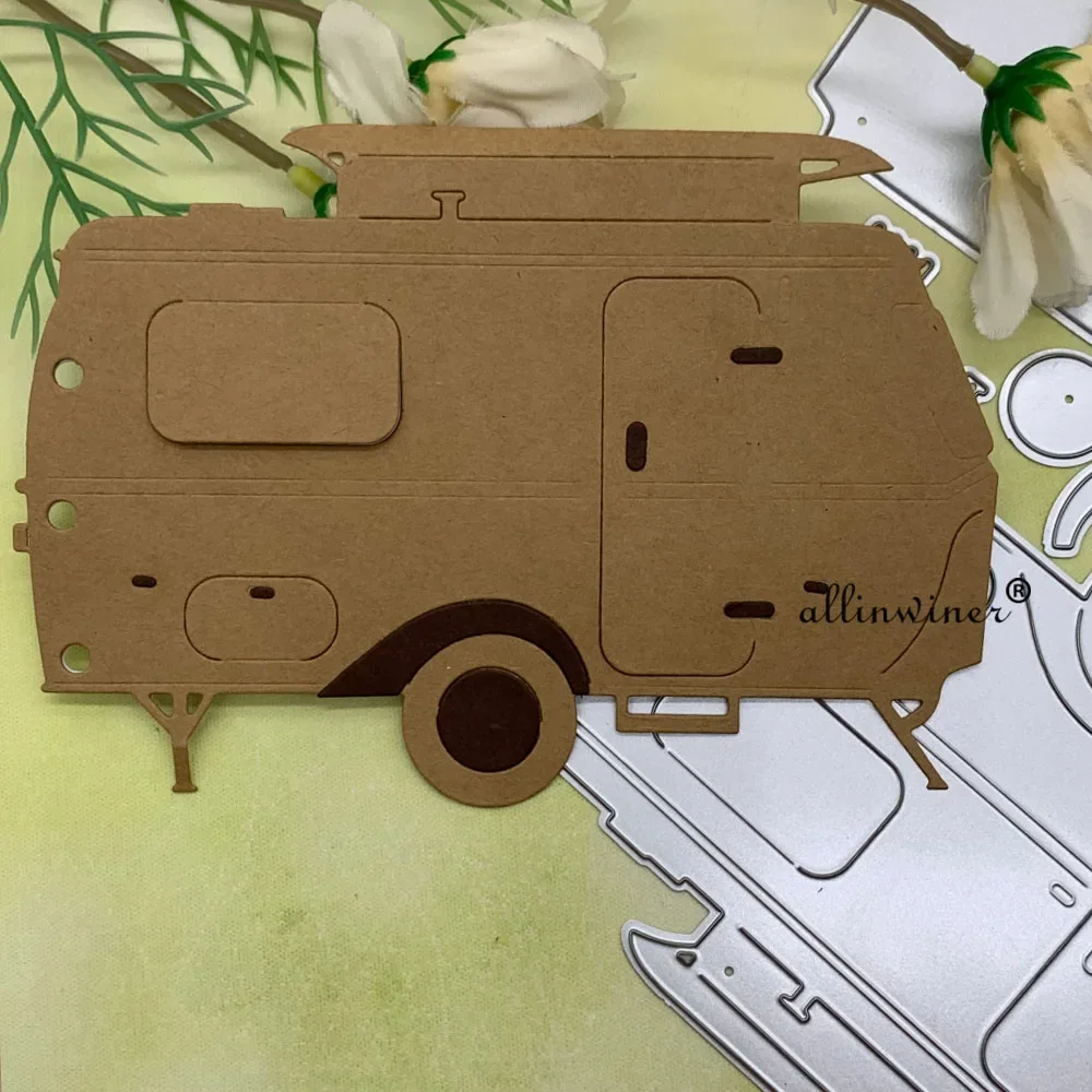 

New Camper car decoration DIY Craft Metal Cutting Die Scrapbook Embossed Paper Card Album Craft Template Stencil Dies