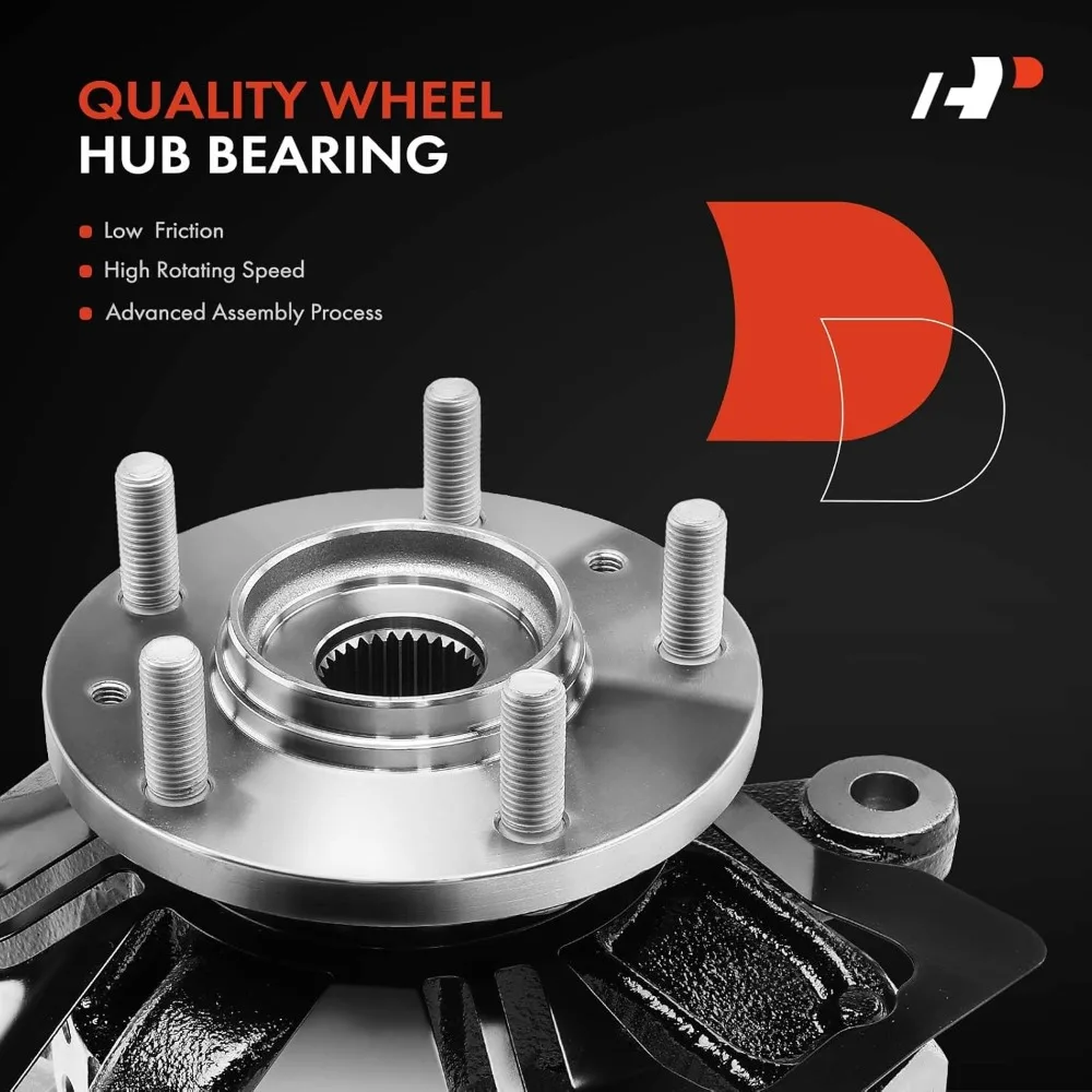 مجموعة محور التوجيه الأمامي الأيمن A-Premium ومفصل العجلة المتوافقة مع Mazda CX-7 2007-2012، CX-9 2007-2015، Passen