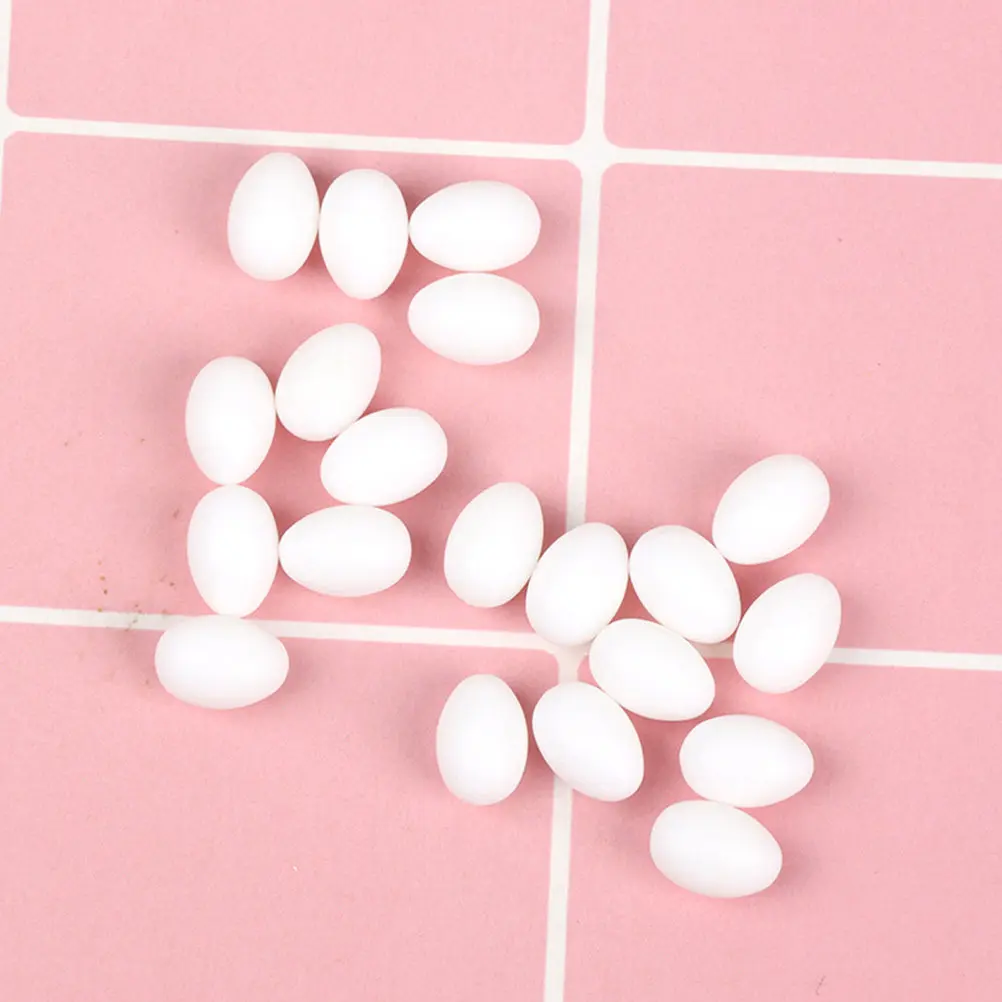 

30 шт. реалистичных миниатюрных яиц для микроландшафта, маленький декор, поделки своими руками, прочные мини-яйца для микросада, искусственные миниатюрные украшения