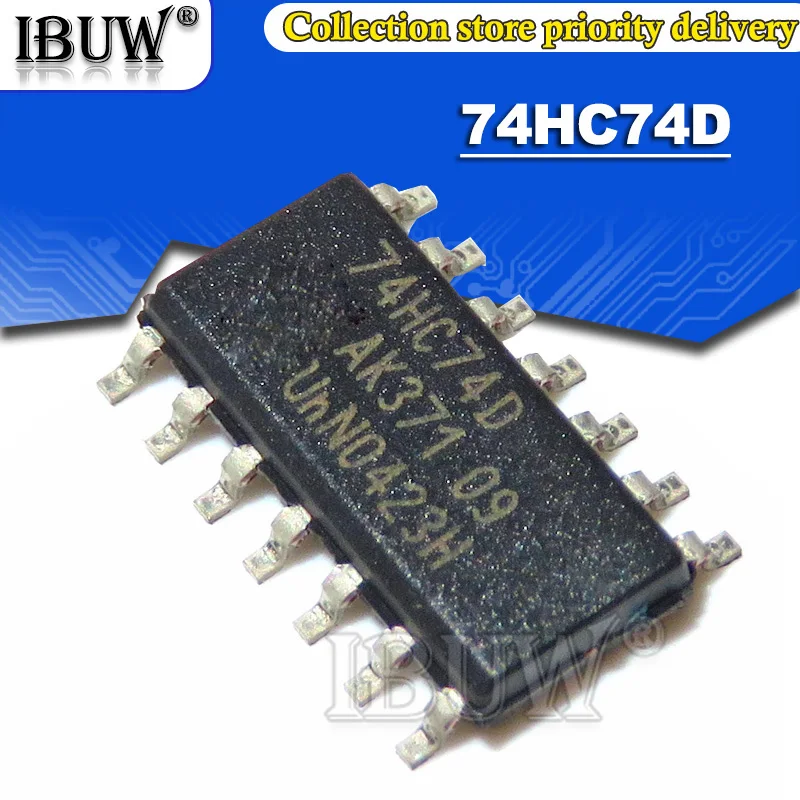 10PCS SN74HC74D SOP14 ibuw 74HC74D SOP-14 74HC74 SOP