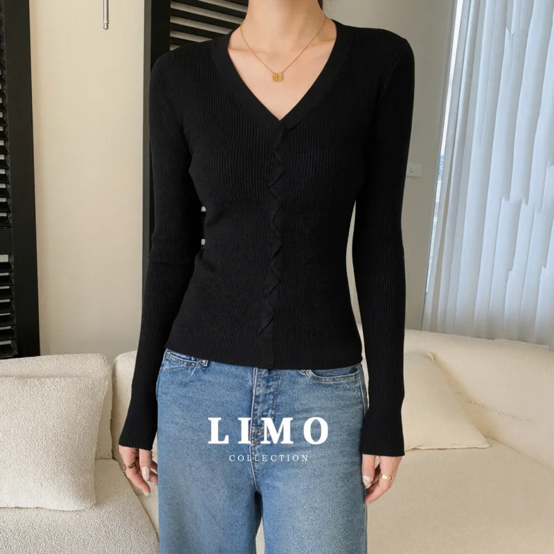 

LIMO 2025: новейшие летние женские топы, модное элегантное вязаное боди, повседневный дизайн, полиэстер, акриловая блузка, повседневная одежда