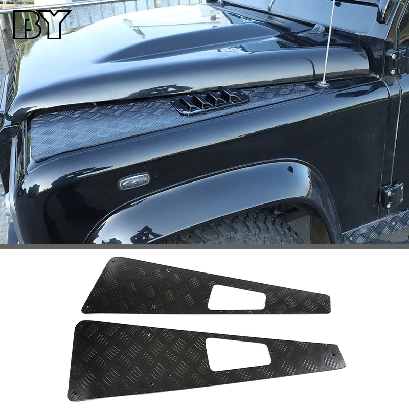 

For Land Rover Defender 110 130 2004-2018 Car Front Cover Protection Decorative Panel Sticker Car Exterior Accessories