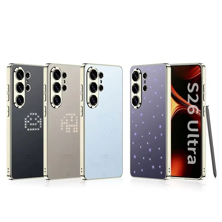

Phone case For Samsung Galaxy S26 Ultra Smart Backlit Smart Power Supply Touch-Controlled Vacuum-Plated Protective Cover